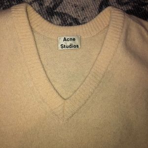 Acne Studios Cream v-neck Sweater